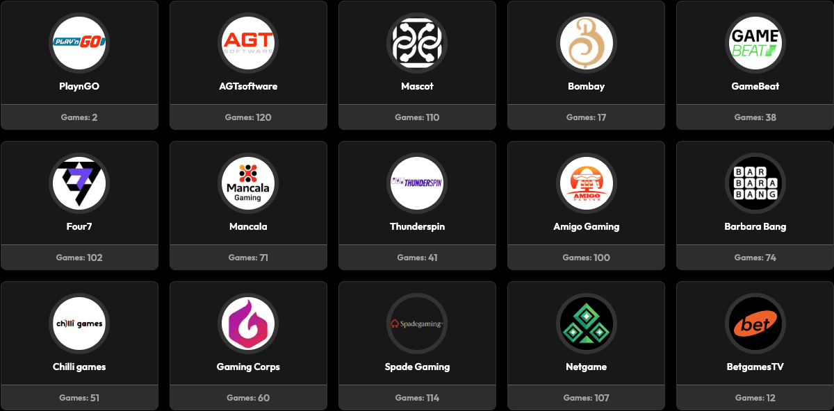 Top casino software providers